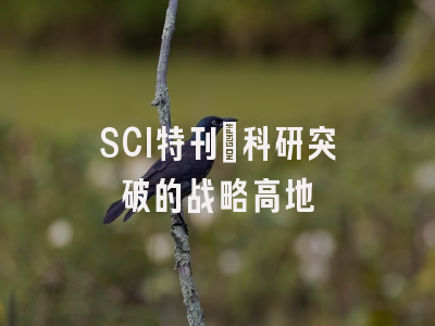 SCI特刊：科研突破的战略高地