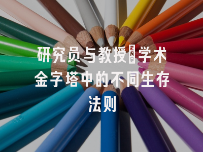 研究员与教授：学术金字塔中的不同生存法则