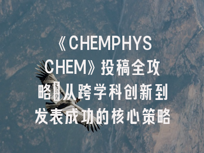 《CHEMPHYSCHEM》投稿全攻略：从跨学科创新到发表成功的核心策略
