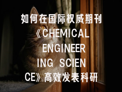 如何在国际权威期刊《CHEMICAL ENGINEERING SCIENCE》高效发表科研成果？