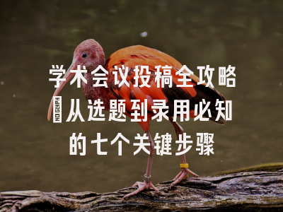 学术会议投稿全攻略：从选题到录用必知的七个关键步骤