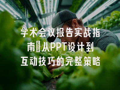 学术会议报告实战指南：从PPT设计到互动技巧的完整策略