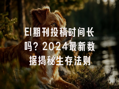 EI期刊投稿时间长吗？2024最新数据揭秘生存法则