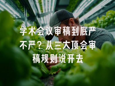 学术会议审稿到底严不严？从三大顶会审稿规则说开去