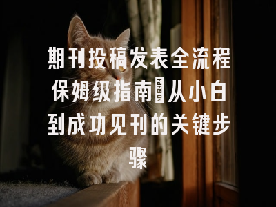 期刊投稿发表全流程保姆级指南：从小白到成功见刊的关键步骤