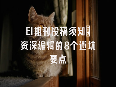 EI期刊投稿须知：资深编辑的8个避坑要点
