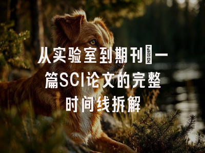 从实验室到期刊：一篇SCI论文的完整时间线拆解
