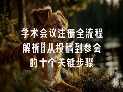 学术会议注册全流程解析：从投稿到参会的十个关键步骤