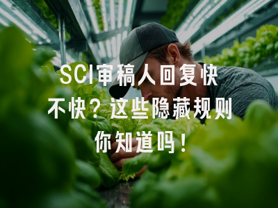 SCI审稿人回复快不快？这些隐藏规则你知道吗！