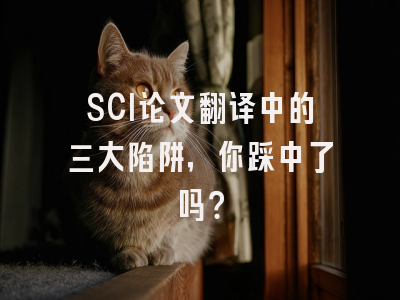 SCI论文翻译中的三大陷阱，你踩中了吗？