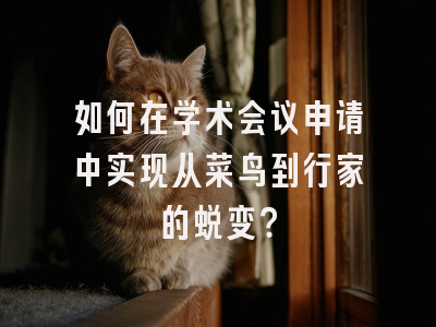 如何在学术会议申请中实现从菜鸟到行家的蜕变？