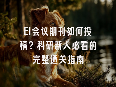EI会议期刊如何投稿？科研新人必看的完整通关指南