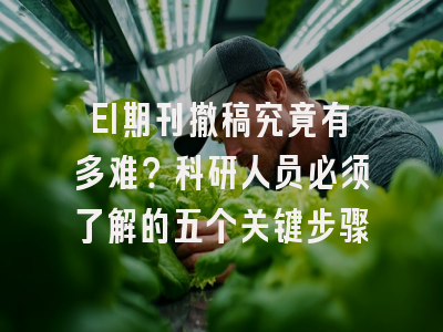 EI期刊撤稿究竟有多难？科研人员必须了解的五个关键步骤