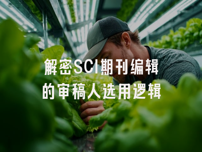 解密SCI期刊编辑的审稿人选用逻辑