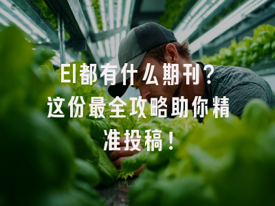 EI都有什么期刊？这份最全攻略助你精准投稿！