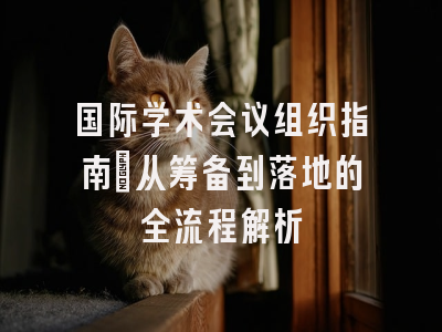 国际学术会议组织指南：从筹备到落地的全流程解析