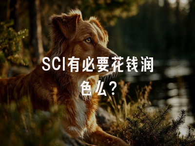 SCI有必要花钱润色么？