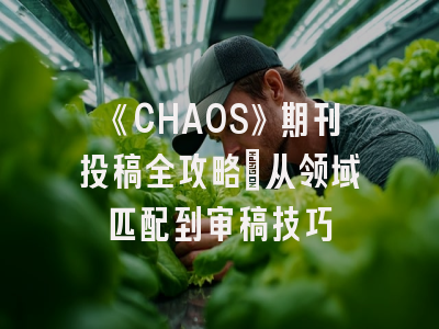 《CHAOS》期刊投稿全攻略：从领域匹配到审稿技巧