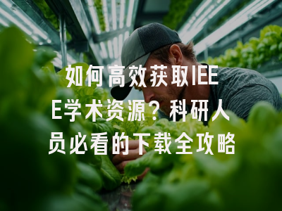 如何高效获取IEEE学术资源？科研人员必看的下载全攻略