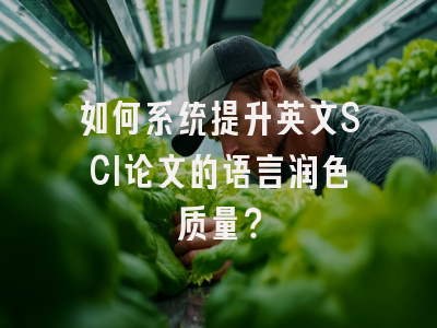 如何系统提升英文SCI论文的语言润色质量？