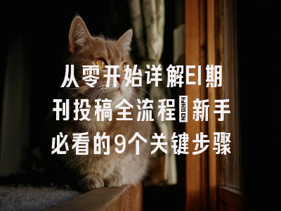 从零开始详解EI期刊投稿全流程：新手必看的9个关键步骤