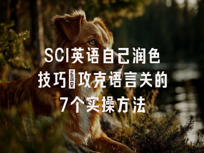 SCI英语自己润色技巧：攻克语言关的7个实操方法