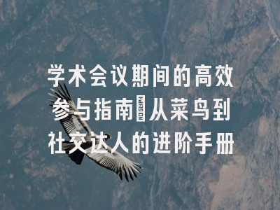 学术会议期间的高效参与指南：从菜鸟到社交达人的进阶手册