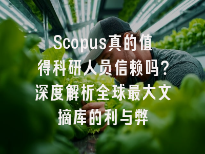 Scopus真的值得科研人员信赖吗？深度解析全球最大文摘库的利与弊