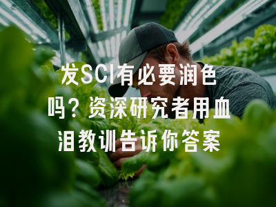 发SCI有必要润色吗？资深研究者用血泪教训告诉你答案