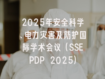 2025年安全科学、电力灾害及防护国际学术会议（SSEPDP 2025）
