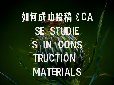 如何成功投稿《CASE STUDIES IN CONSTRUCTION MATERIALS》：最新动态与实操指南