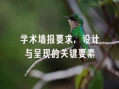 学术墙报要求，设计与呈现的关键要素