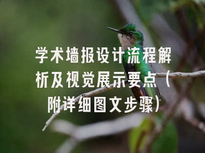 学术墙报设计流程解析及视觉展示要点（附详细图文步骤）