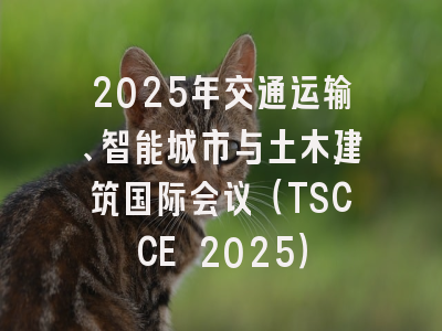 2025年交通运输、智能城市与土木建筑国际会议（TSCCE 2025）