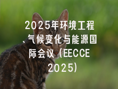 2025年环境工程、气候变化与能源国际会议（EECCE 2025）
