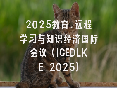 2025教育、远程学习与知识经济国际会议（ICEDLKE 2025）