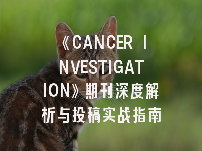 《CANCER INVESTIGATION》期刊深度解析与投稿实战指南