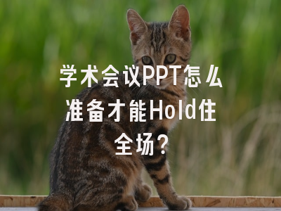 学术会议PPT怎么准备才能Hold住全场？