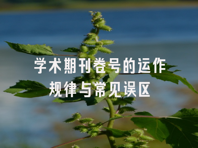 学术期刊卷号的运作规律与常见误区