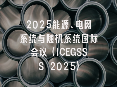 2025能源、电网系统与随机系统国际会议（ICEGSSS 2025）