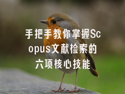 手把手教你掌握Scopus文献检索的六项核心技能
