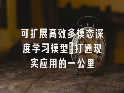 可扩展高效多模态深度学习模型：打通现实应用的一公里