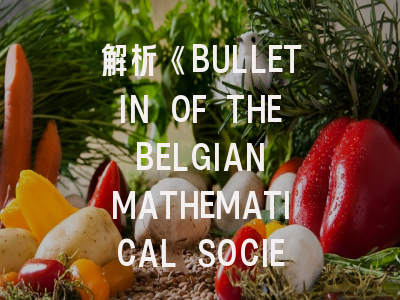 解析《BULLETIN OF THE BELGIAN MATHEMATICAL SOCIETY-SIMON STEVIN》：学术定位与投稿实战指南