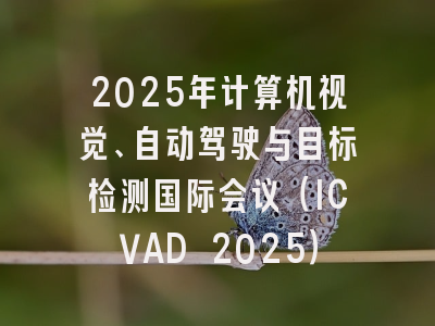 2025年计算机视觉、自动驾驶与目标检测国际会议（ICVAD 2025）