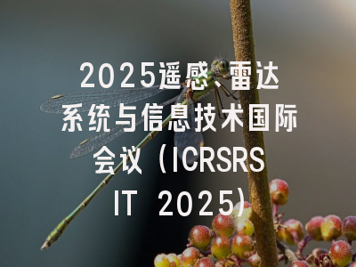 2025遥感、雷达系统与信息技术国际会议（ICRSRSIT 2025）