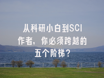 从科研小白到SCI作者，你必须跨越的五个阶梯？