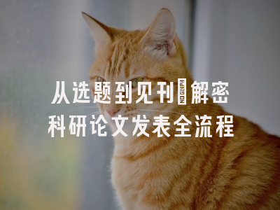 从选题到见刊：解密科研论文发表全流程