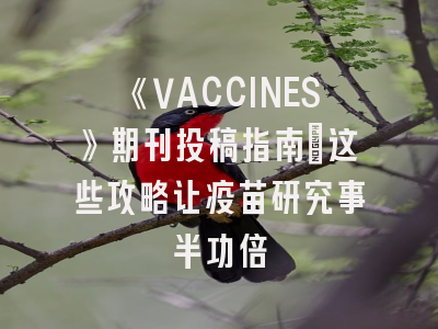 《VACCINES》期刊投稿指南：这些攻略让疫苗研究事半功倍