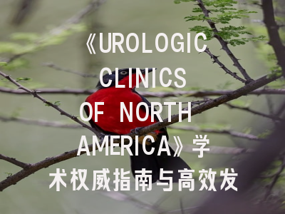 《UROLOGIC CLINICS OF NORTH AMERICA》学术权威指南与高效发表策略