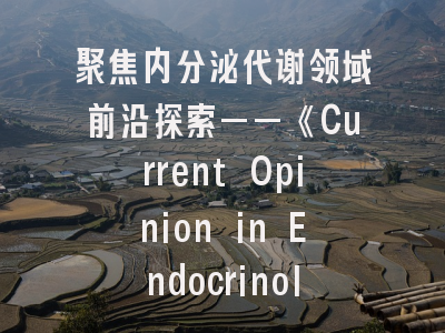 聚焦内分泌代谢领域前沿探索——《Current Opinion in Endocrinology Diabetes and Obesity》投稿全攻略